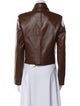 Nour Hammour Leather Biker Jacket