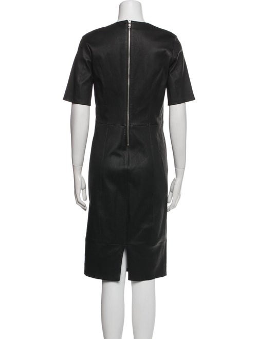 Nour Hammour Lambskin Midi Length Dress