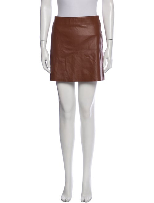 Nour Hammour Lambskin Mini Skirt
