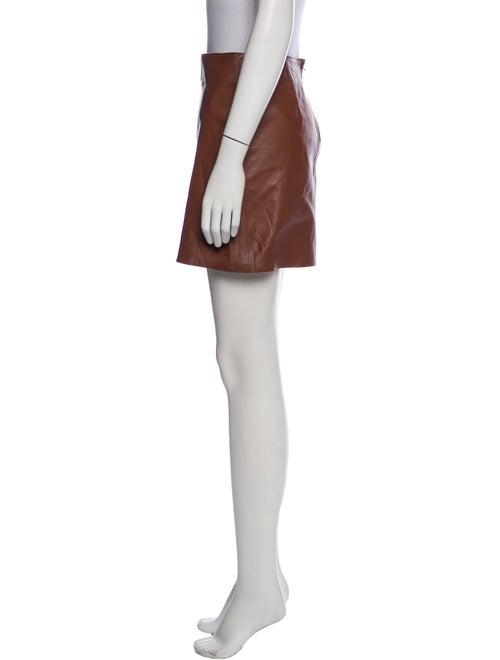 Nour Hammour Lambskin Mini Skirt