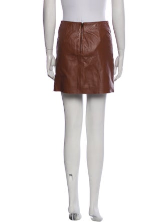 Nour Hammour Lambskin Mini Skirt
