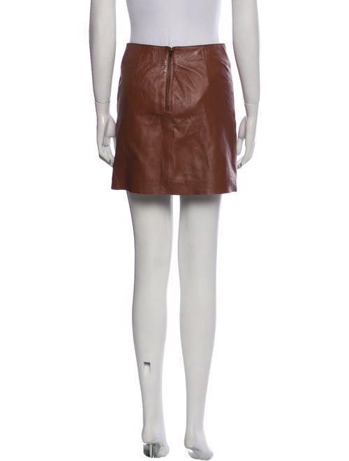 Nour Hammour Lambskin Mini Skirt