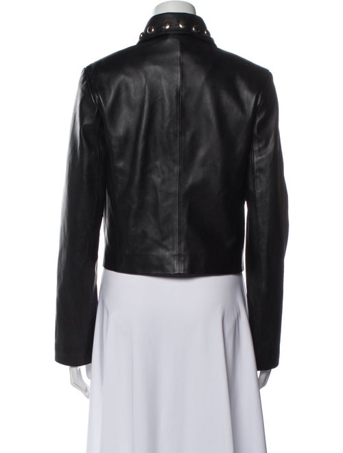 Nour Hammour Leather Biker Jacket