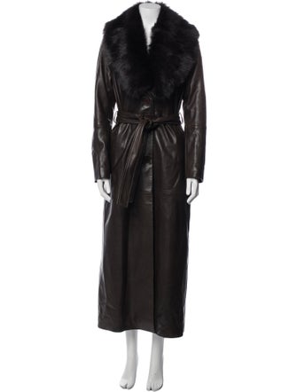 Nour Hammour Lambskin Trench Coat