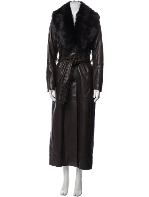 Nour Hammour Lambskin Trench Coat