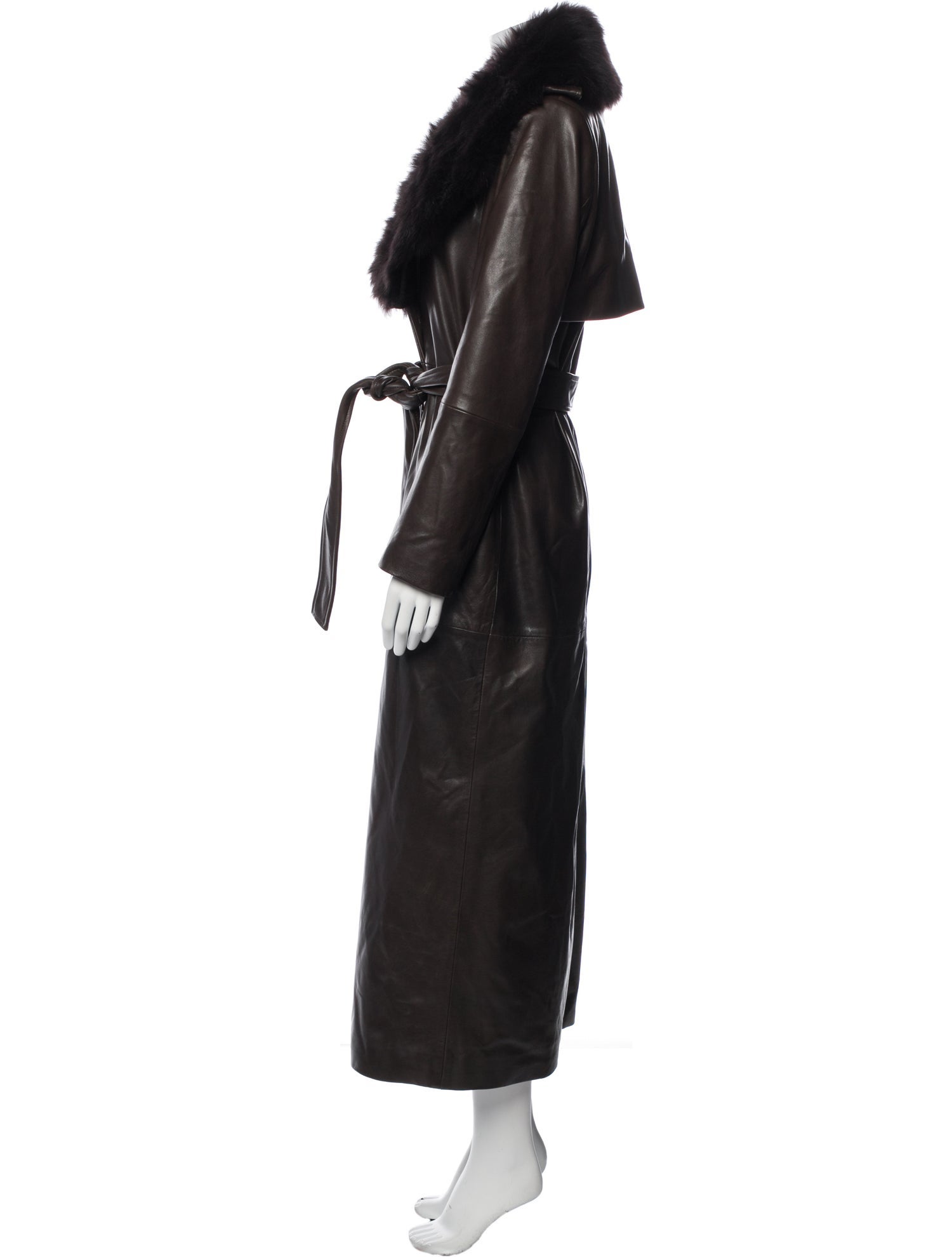 Nour Hammour Lambskin Trench Coat
