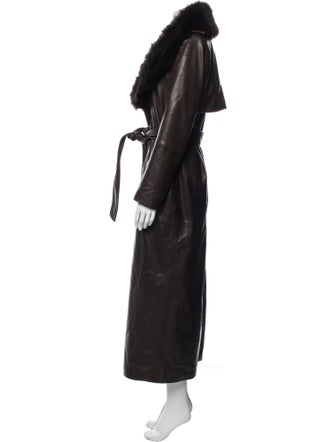 Nour Hammour Lambskin Trench Coat