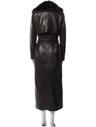 Nour Hammour Lambskin Trench Coat