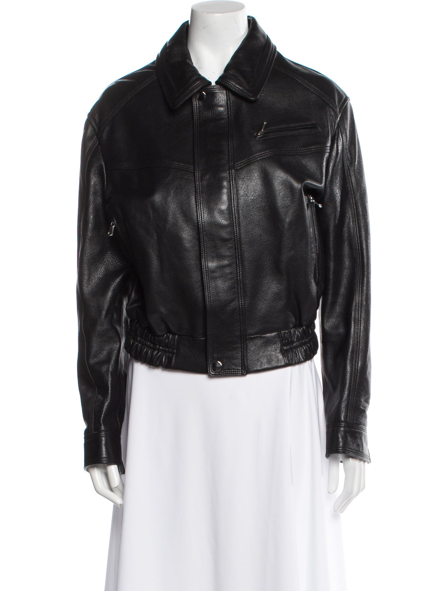 Nour Hammour Lamb Leather Biker Jacket