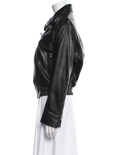 Nour Hammour Lamb Leather Biker Jacket