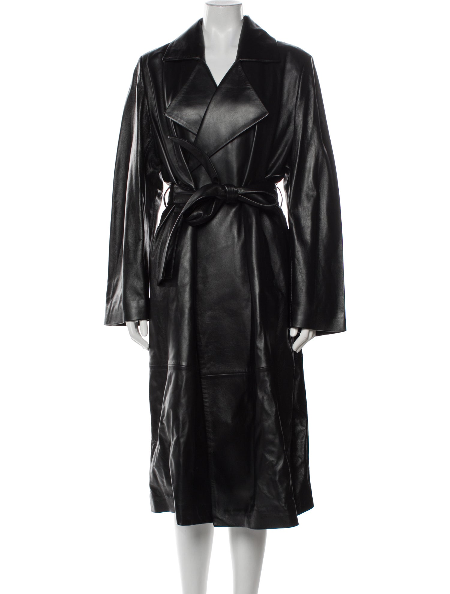 Nour Hammour Lambskin Trench Coat