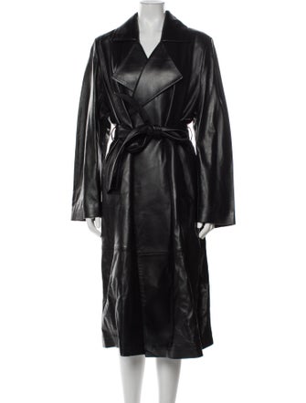 Nour Hammour Lambskin Trench Coat