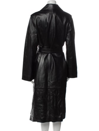 Nour Hammour Lambskin Trench Coat