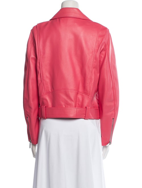 Nour Hammour Leather Biker Jacket