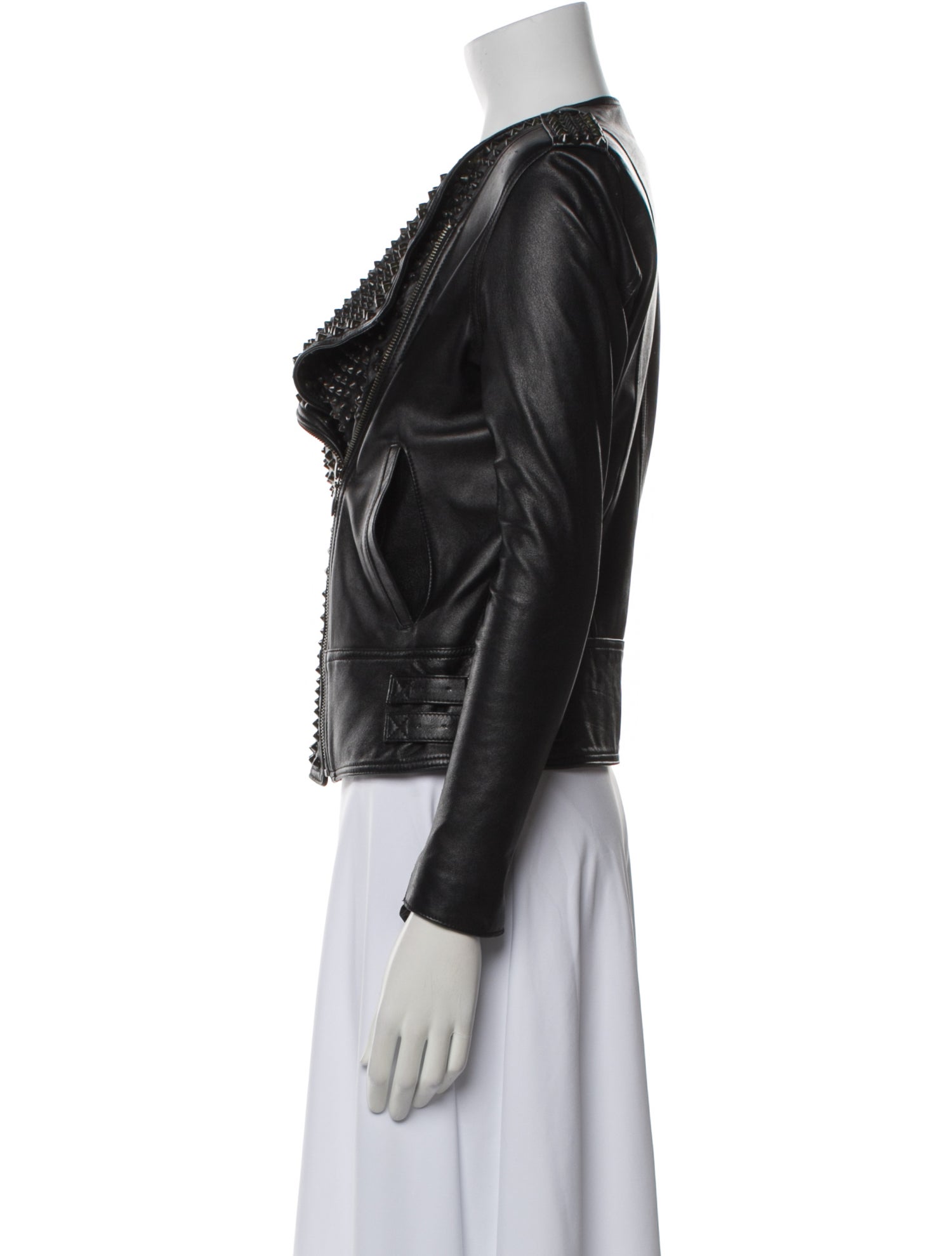 Nour Hammour Lambskin Biker Jacket