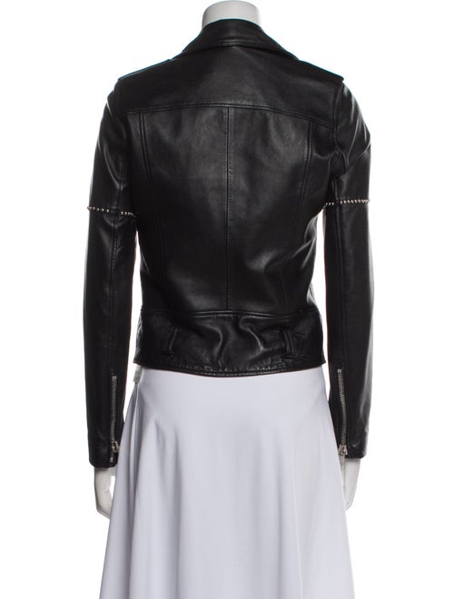 Nour Hammour Leather Biker Jacket