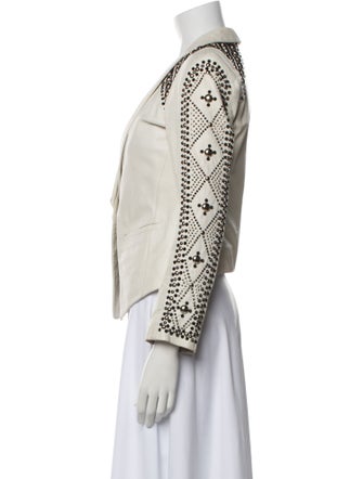 Nour Hammour Lambskin Blazer