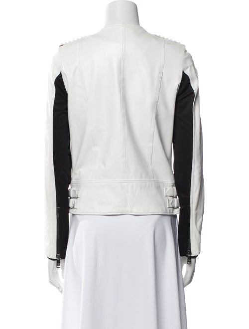 Nour Hammour Leather Biker Jacket