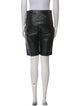Nour Hammour Leather Knee-Length Shorts