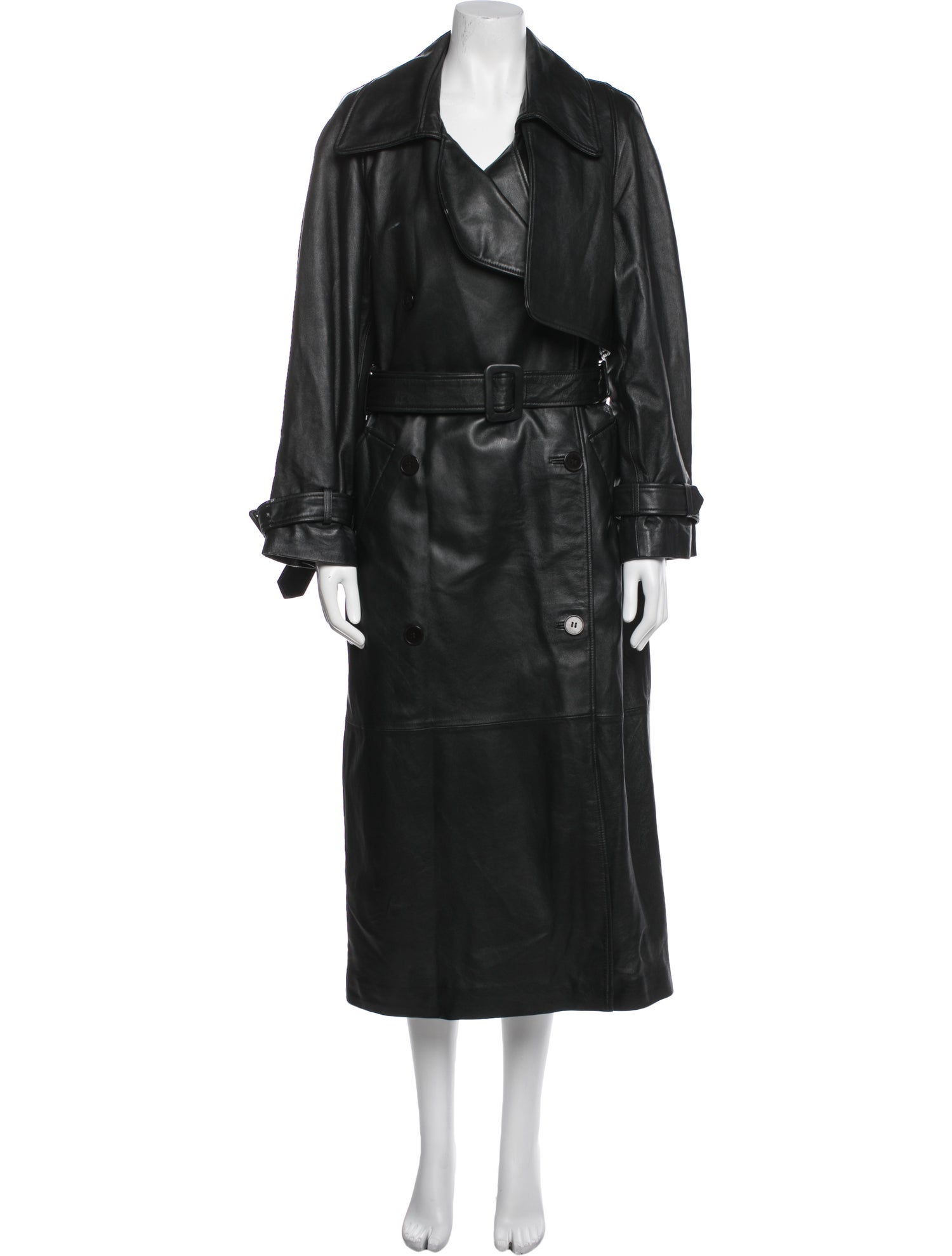 Nour Hammour Lambskin Trench Coat