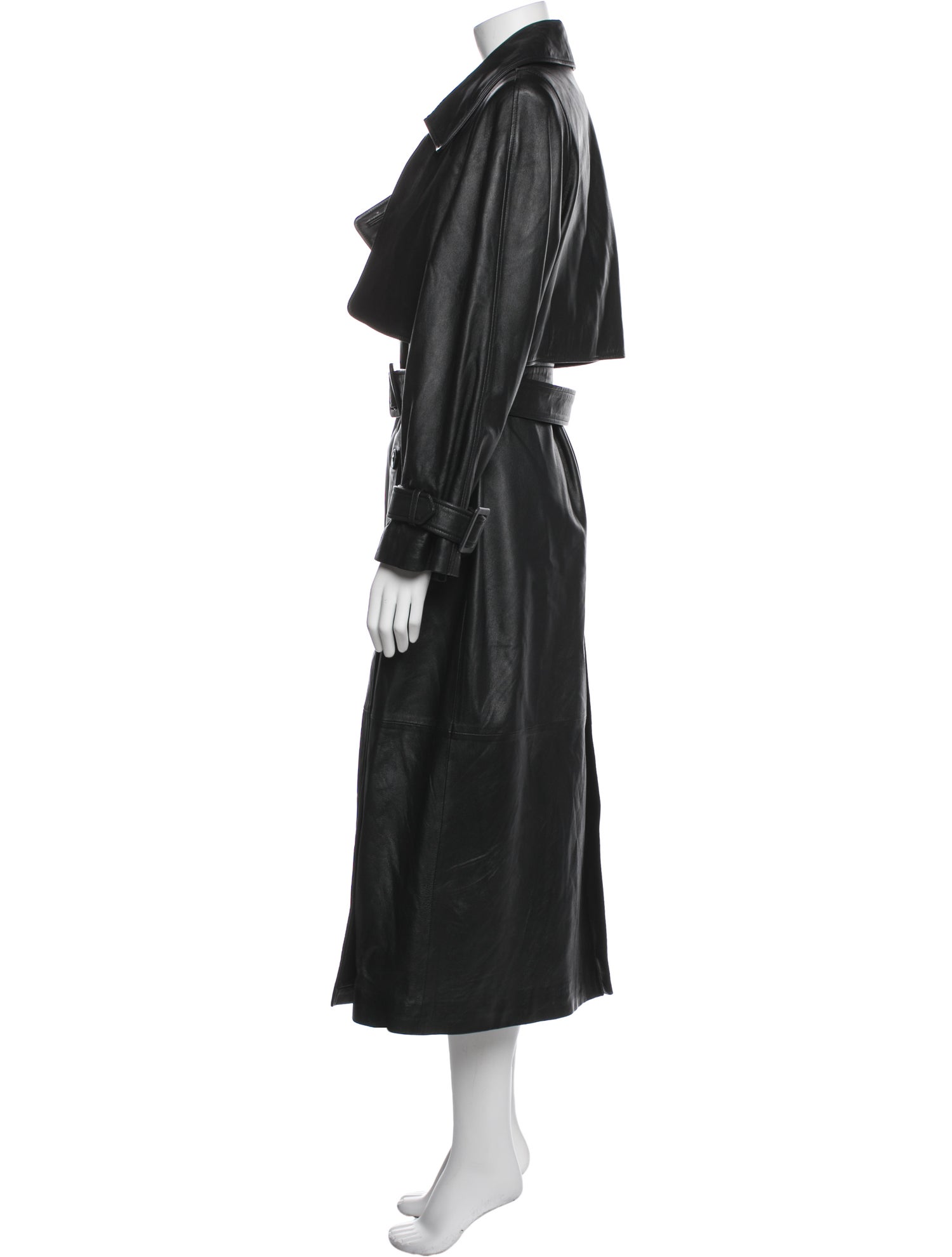 Nour Hammour Lambskin Trench Coat