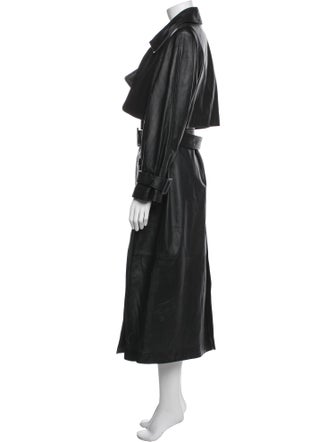 Nour Hammour Lambskin Trench Coat