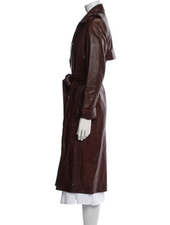 Nour Hammour Linen Trench Coat