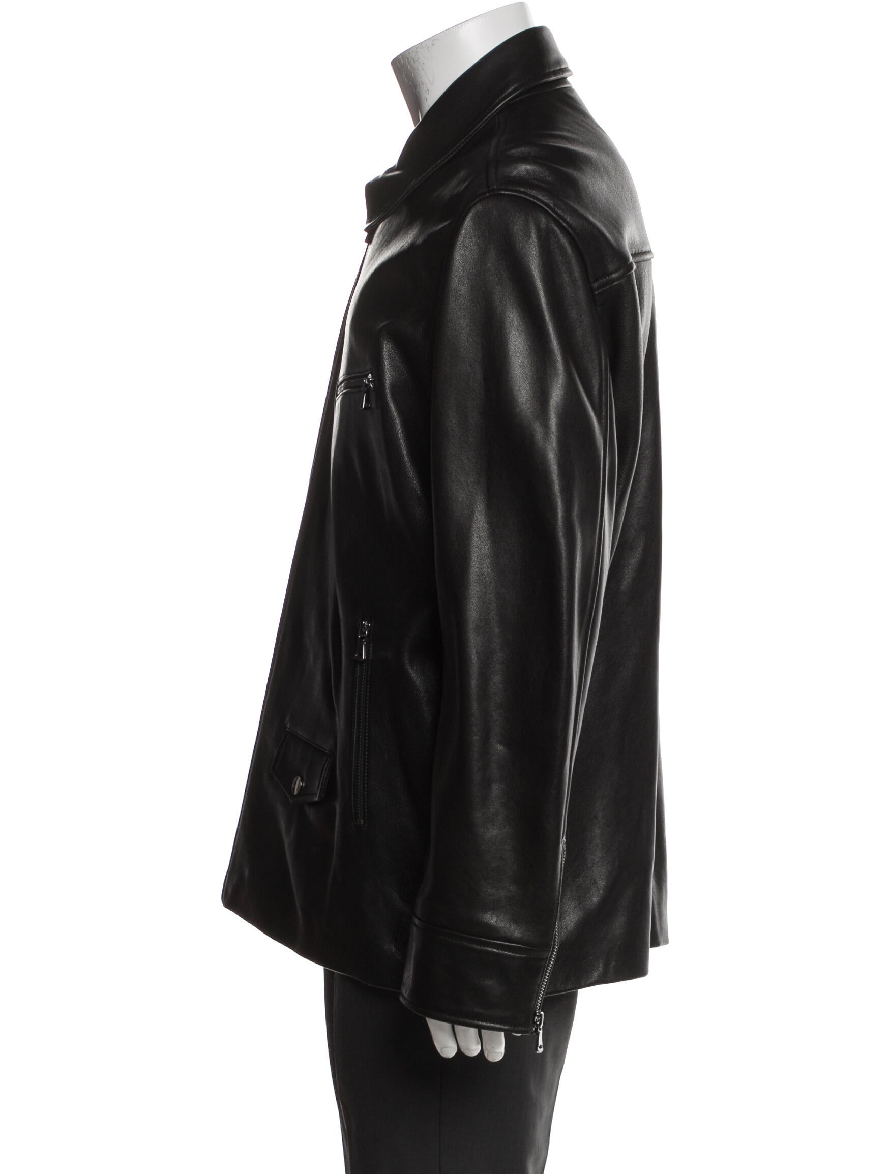 Nour Hammour Lambskin Moto Jacket