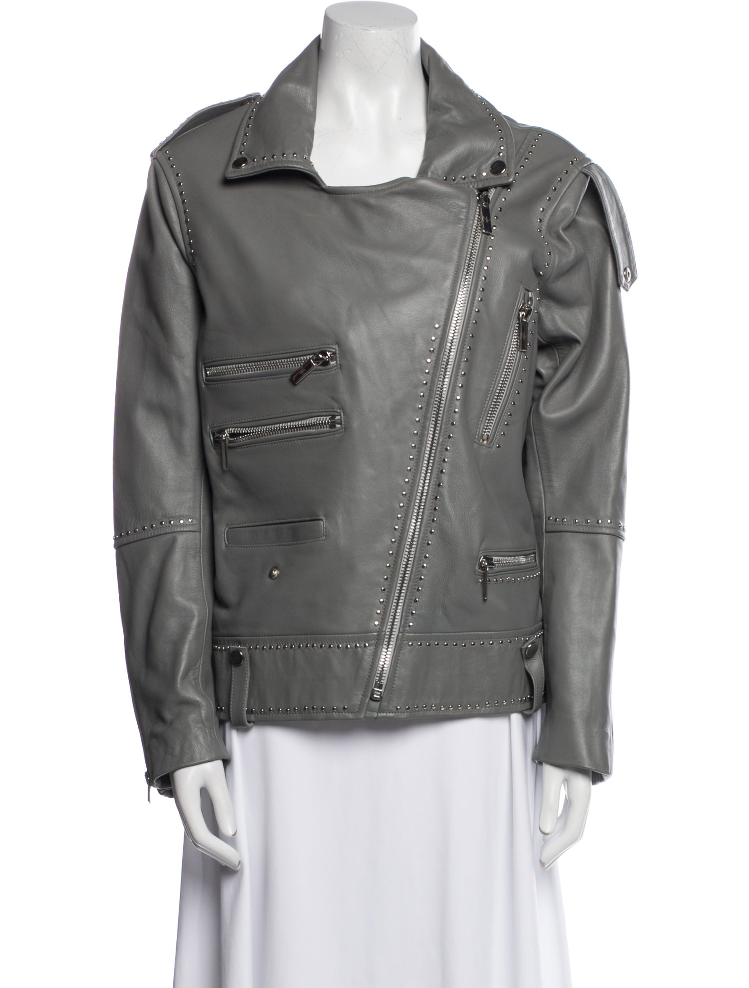Nour Hammour Lambskin Biker Jacket
