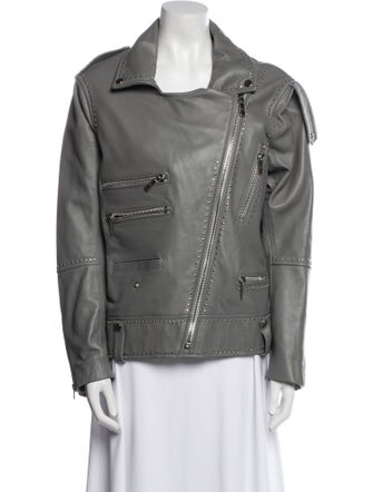 Nour Hammour Lambskin Biker Jacket
