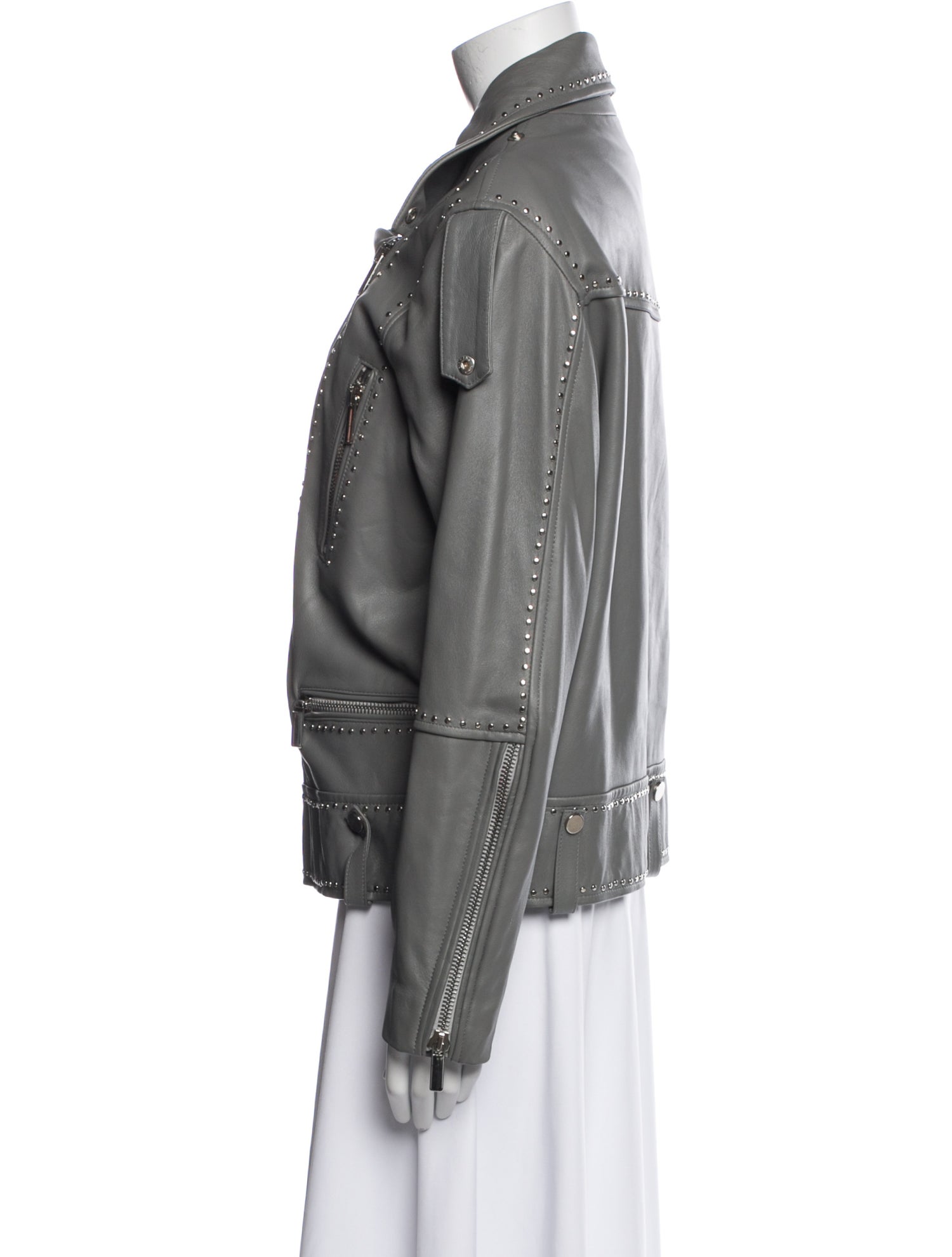 Nour Hammour Lambskin Biker Jacket