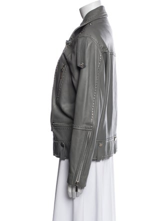 Nour Hammour Lambskin Biker Jacket