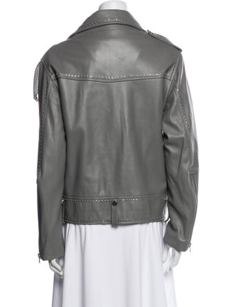 Nour Hammour Lambskin Biker Jacket