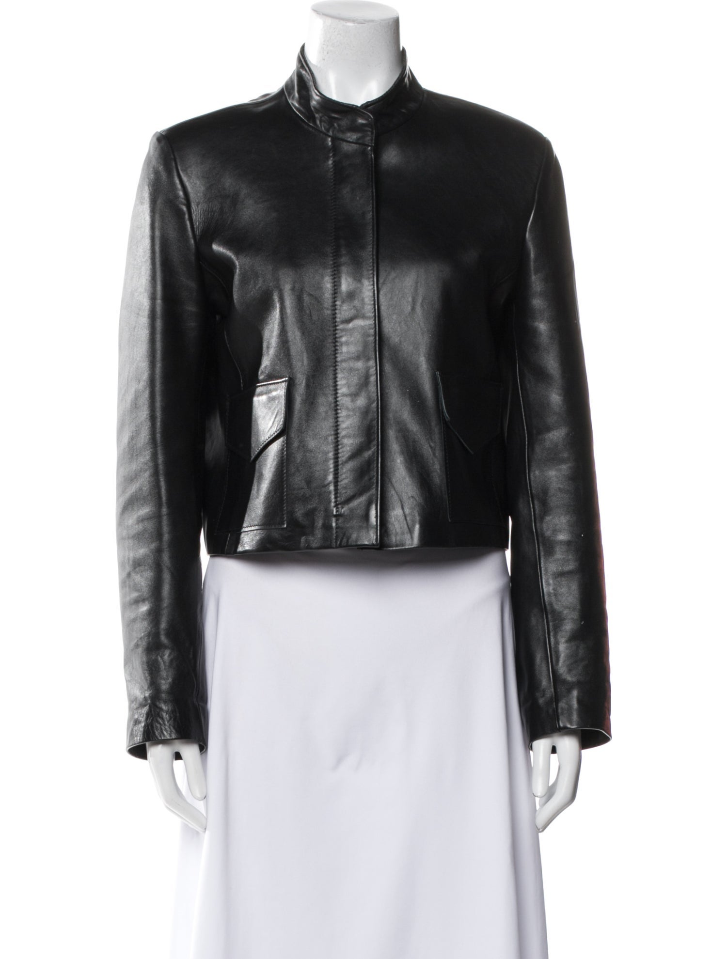 Nour Hammour Lamb Leather Biker Jacket