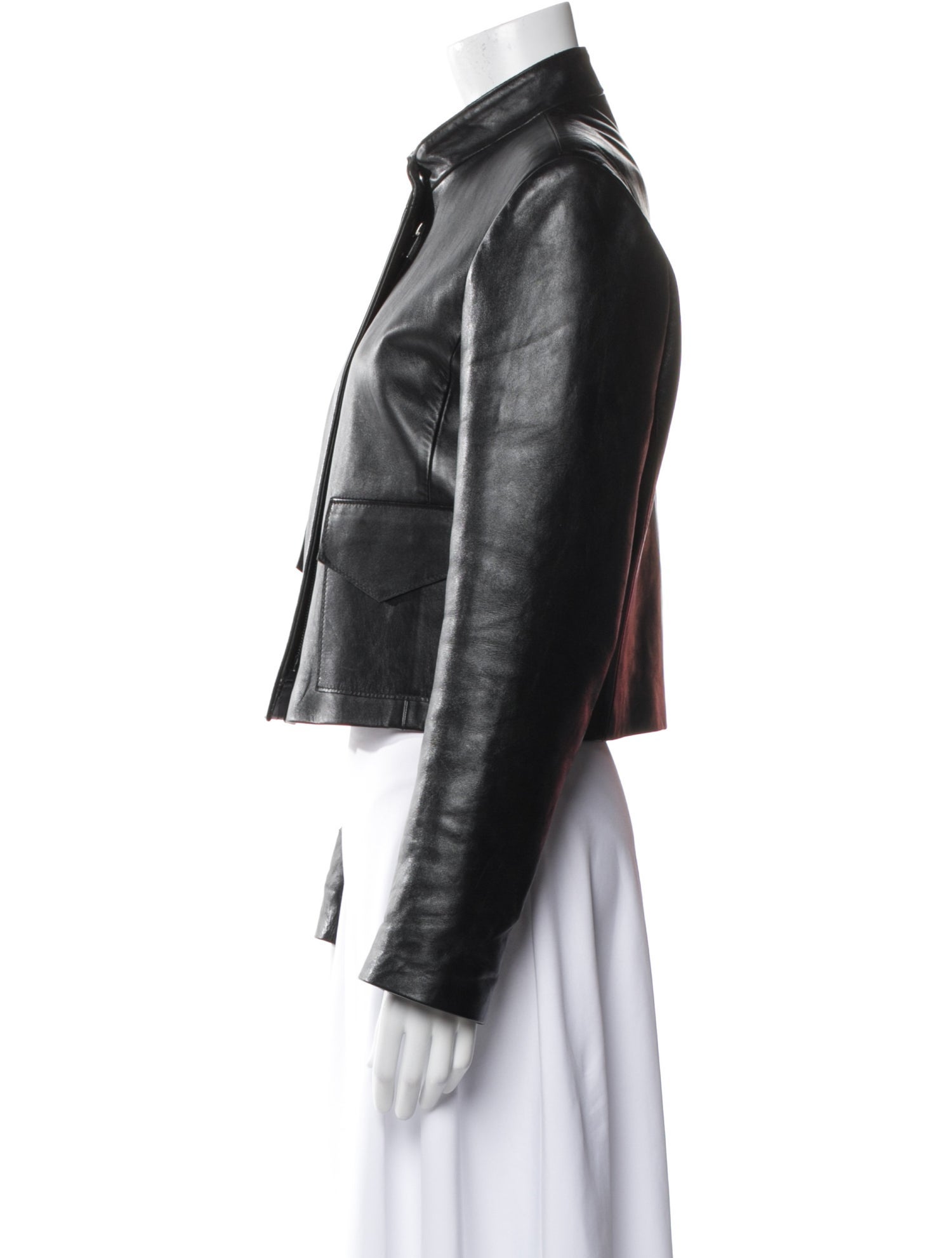Nour Hammour Lamb Leather Biker Jacket