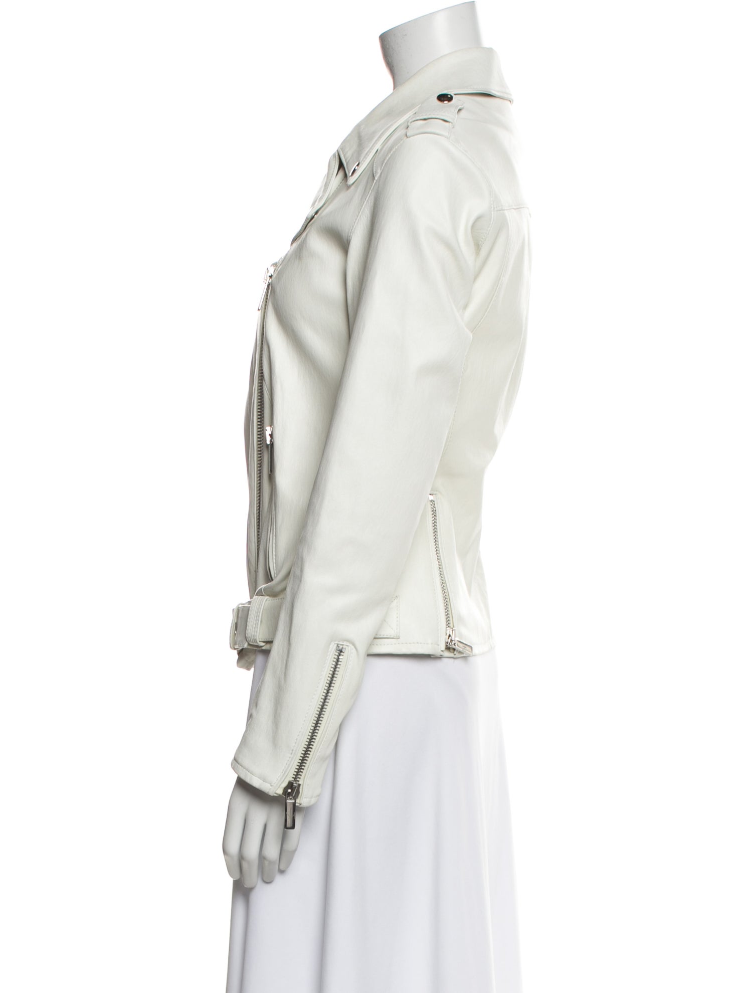 Nour Hammour Leather Biker Jacket