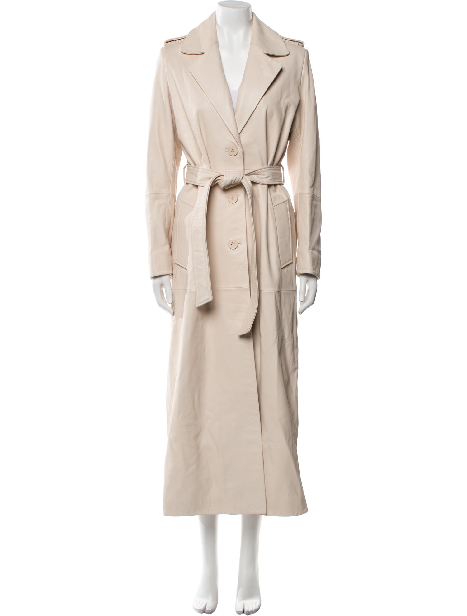 Nour Hammour Lambskin Trench Coat