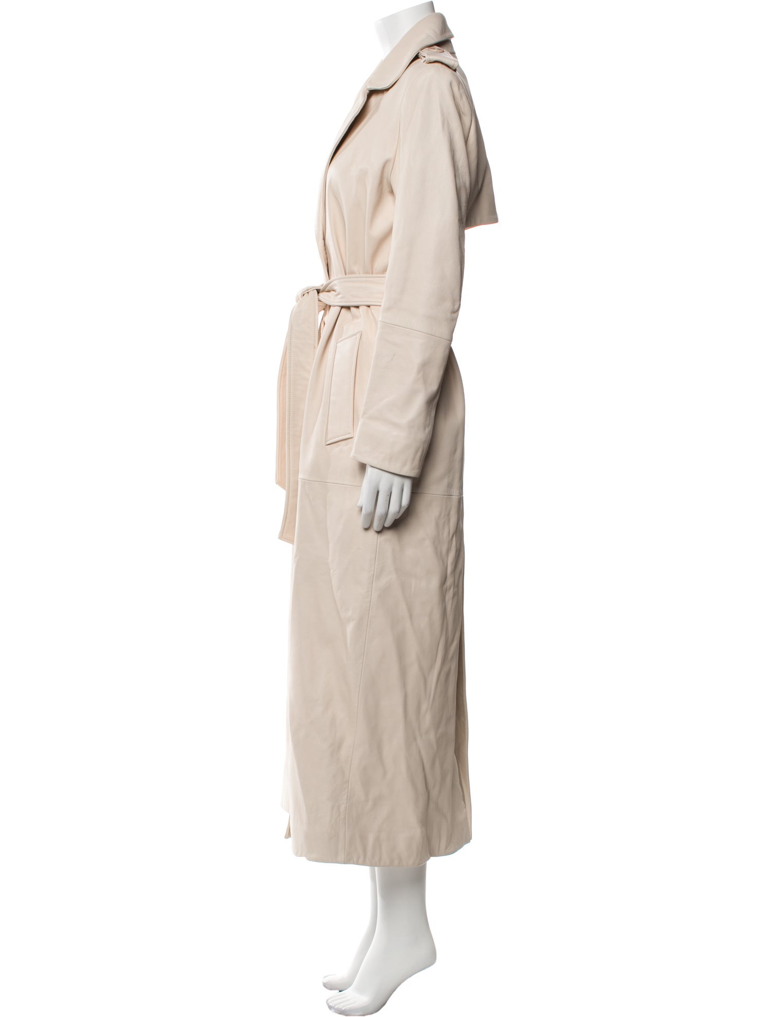 Nour Hammour Lambskin Trench Coat