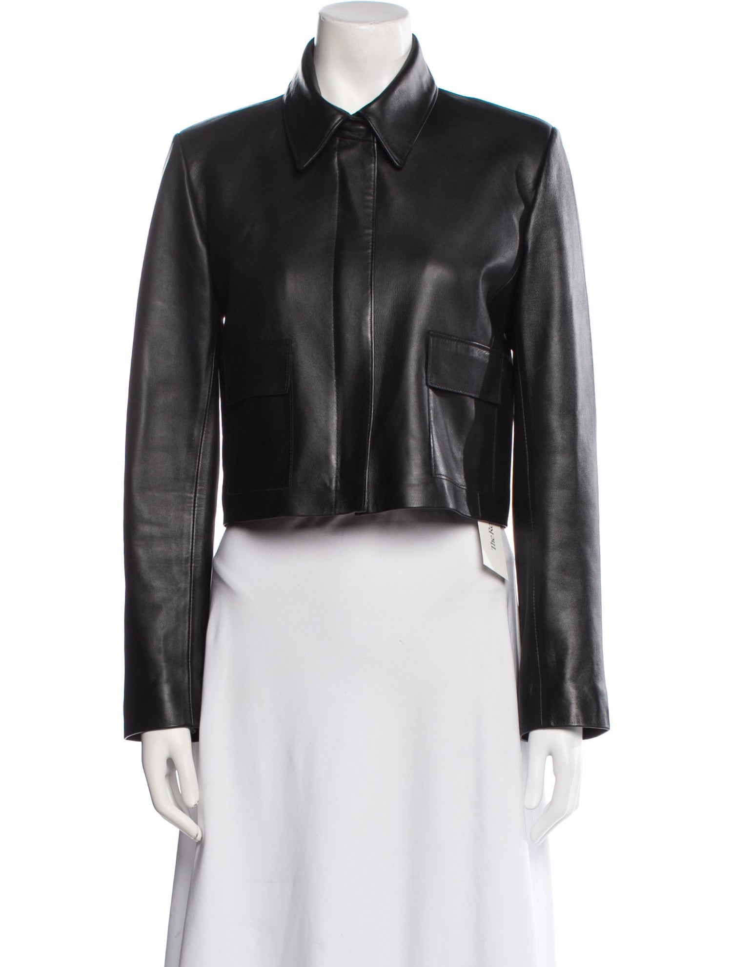 Nour Hammour Leather Biker Jacket