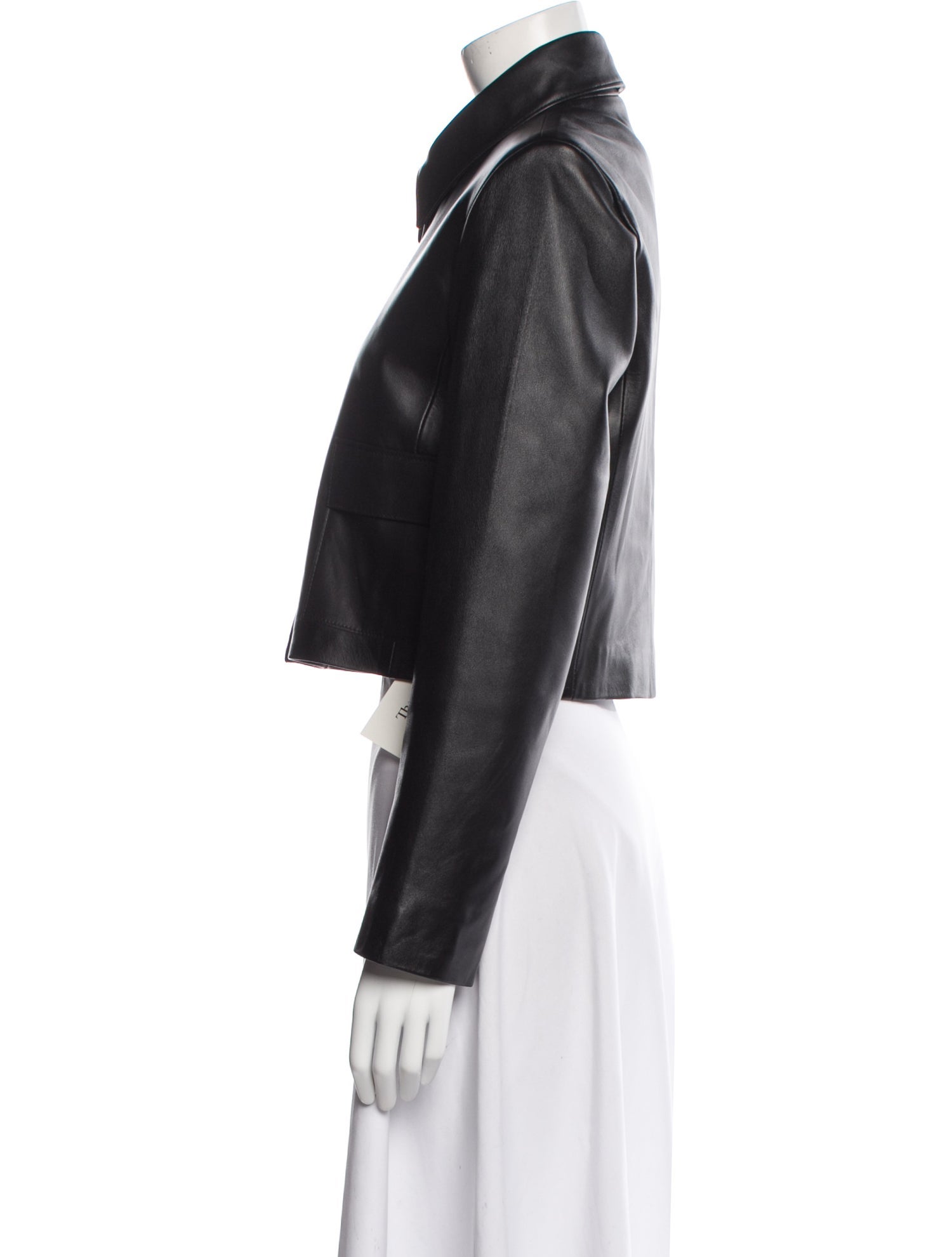 Nour Hammour Leather Biker Jacket