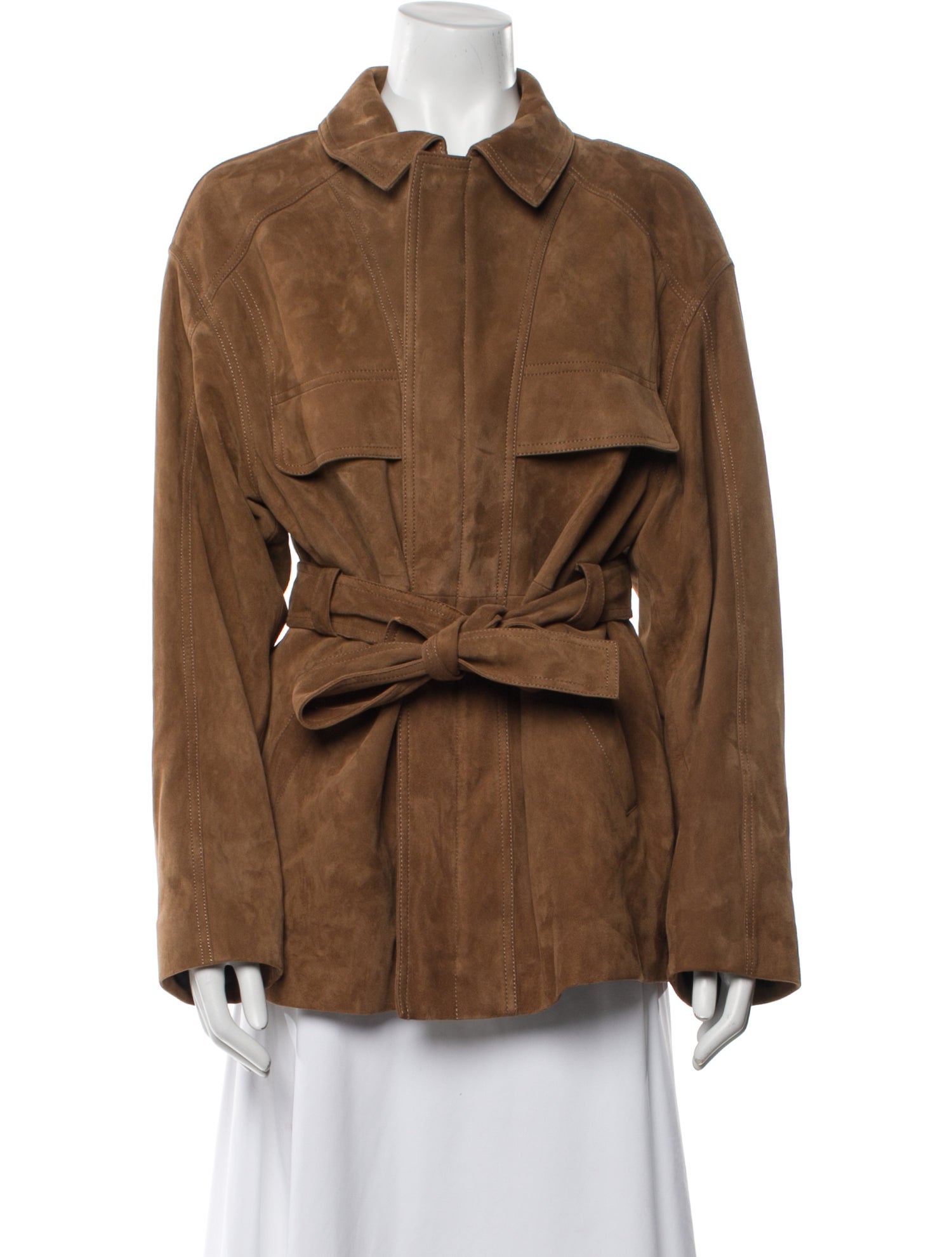 Nour Hammour Leather Utility Jacket