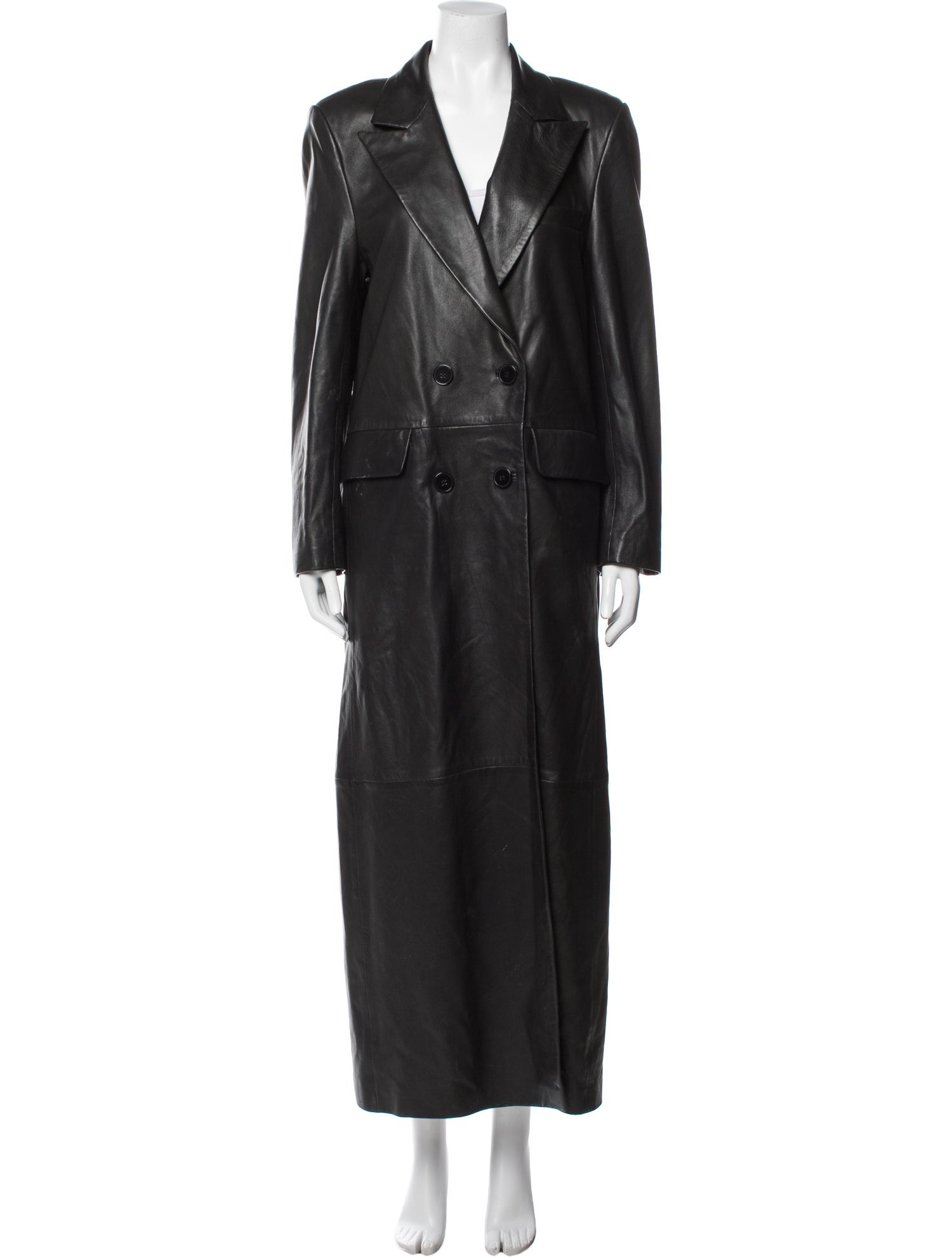 Nour Hammour Lambskin Trench Coat