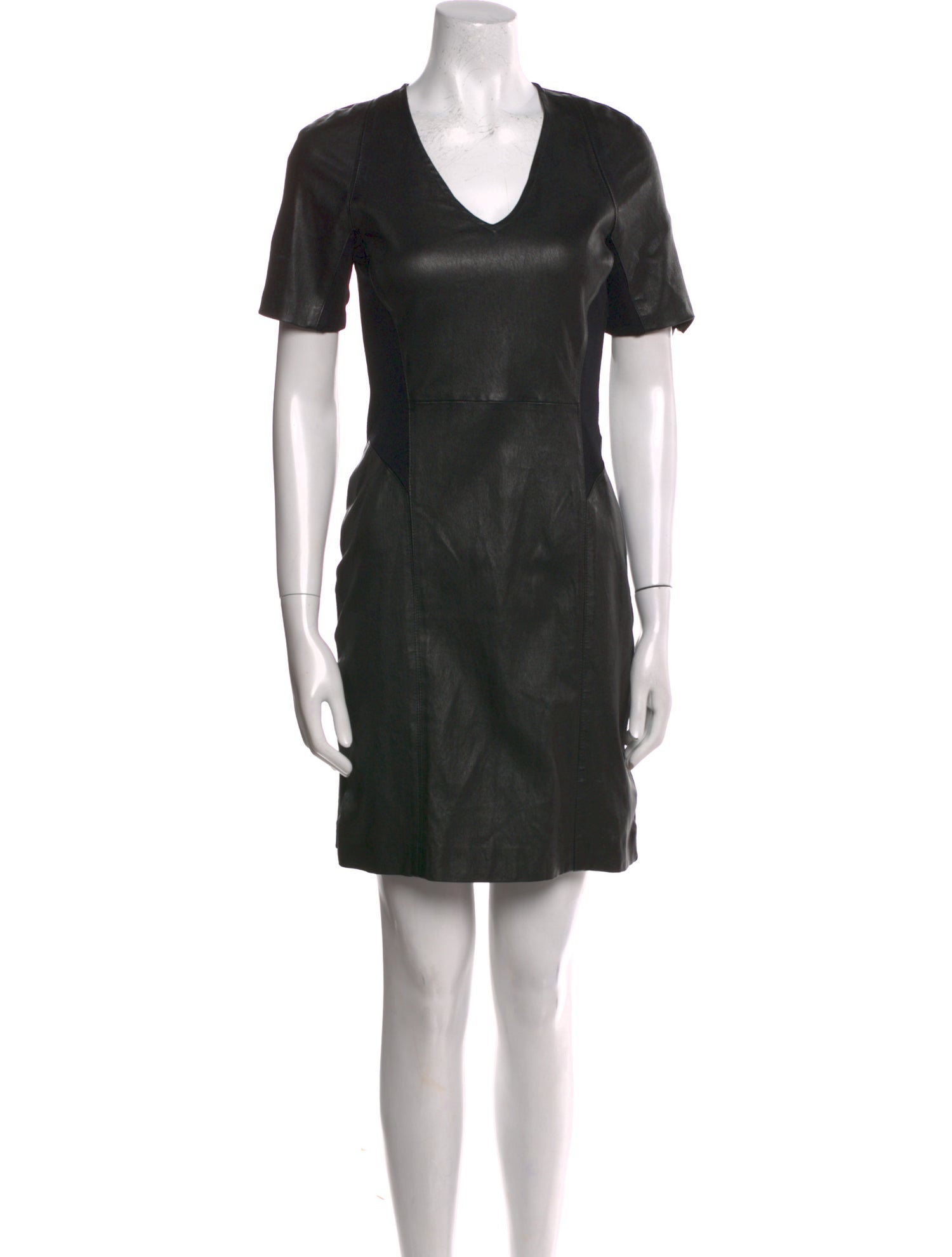 Nour Hammour Lambskin Mini Dress