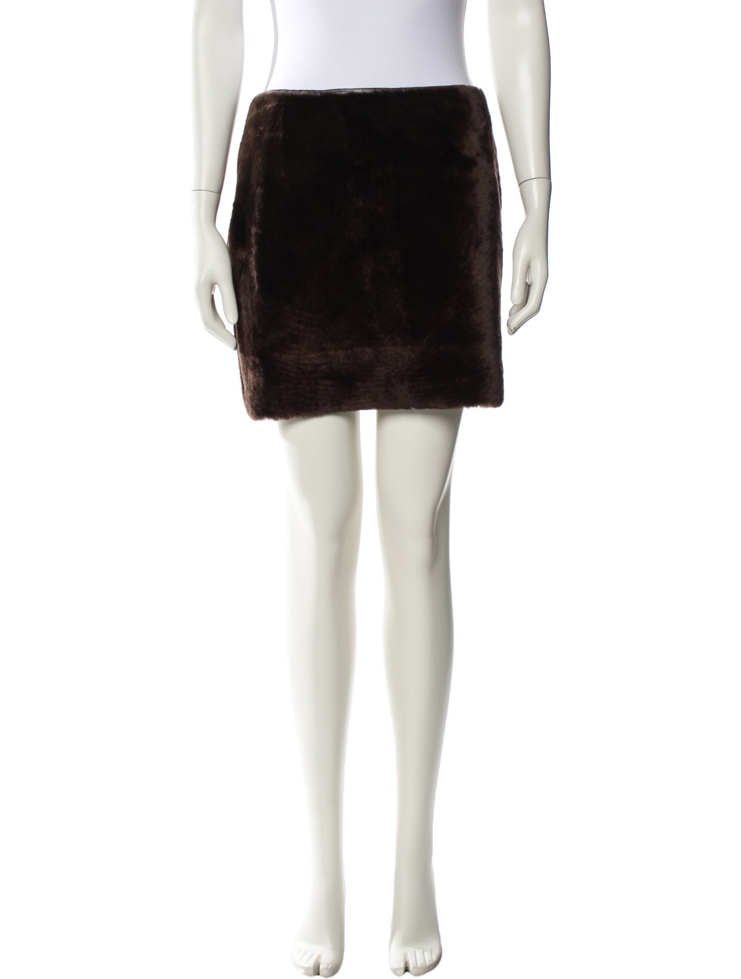 Nour Hammour Lambskin Mini Skirt