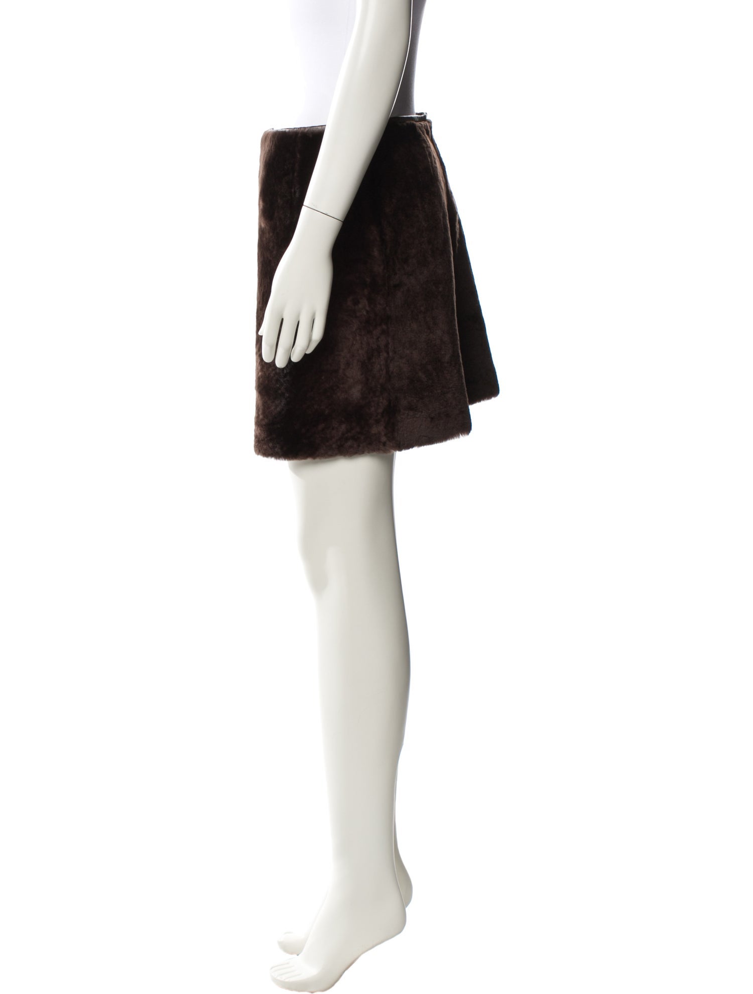 Nour Hammour Lambskin Mini Skirt