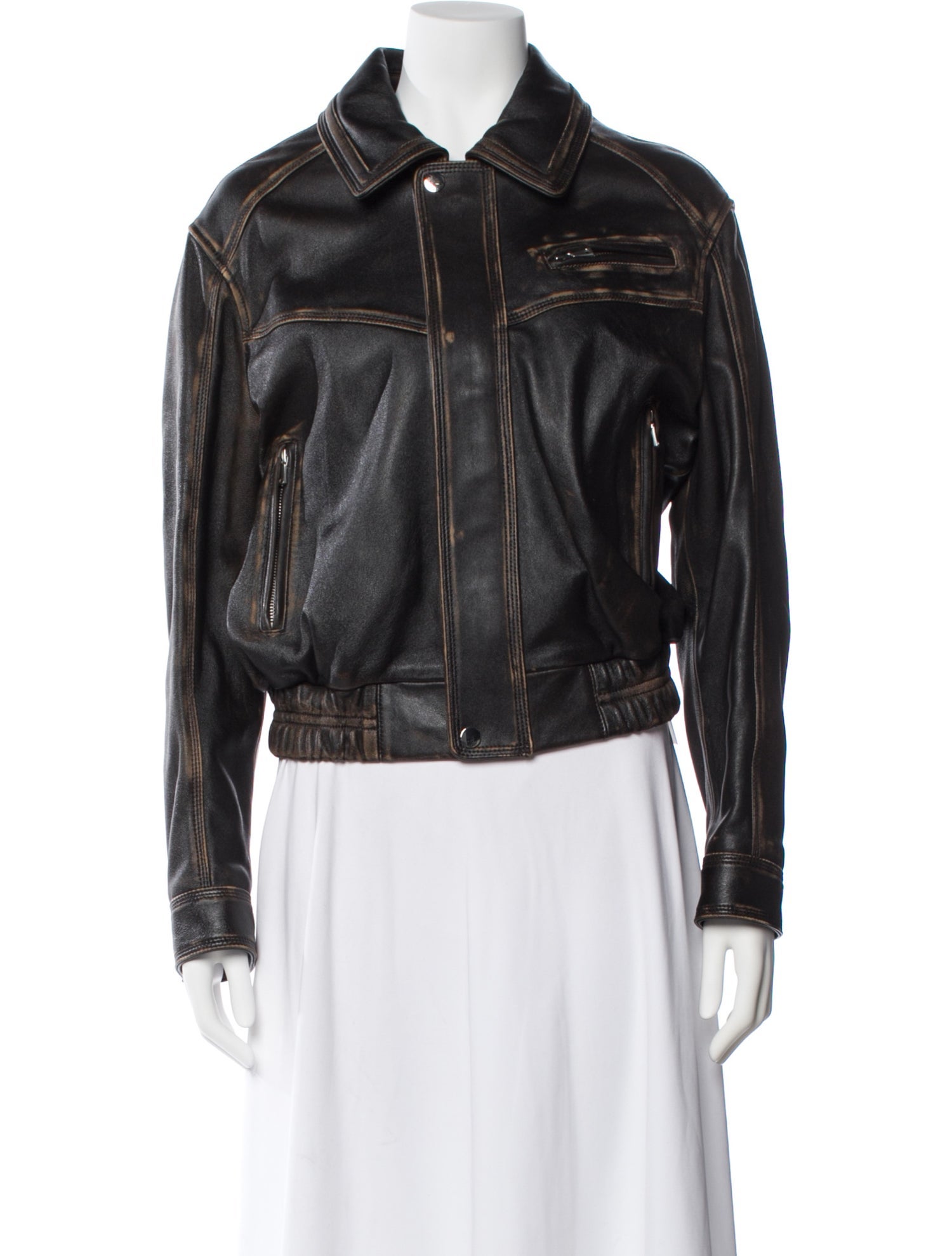 Nour Hammour Lambskin Biker Jacket