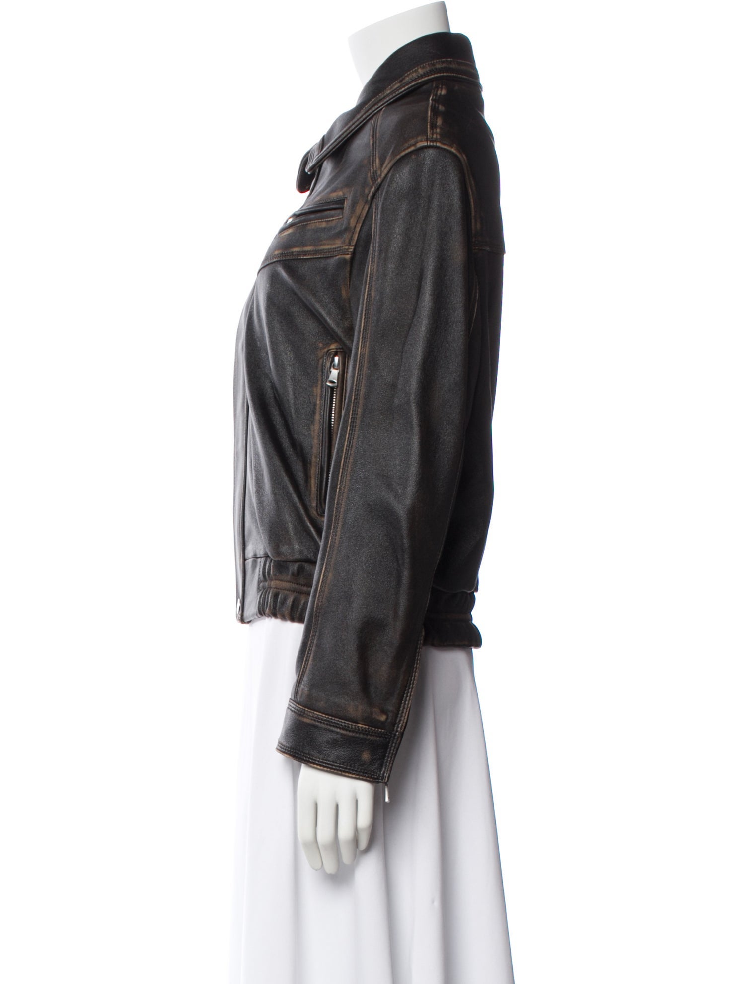 Nour Hammour Lambskin Biker Jacket
