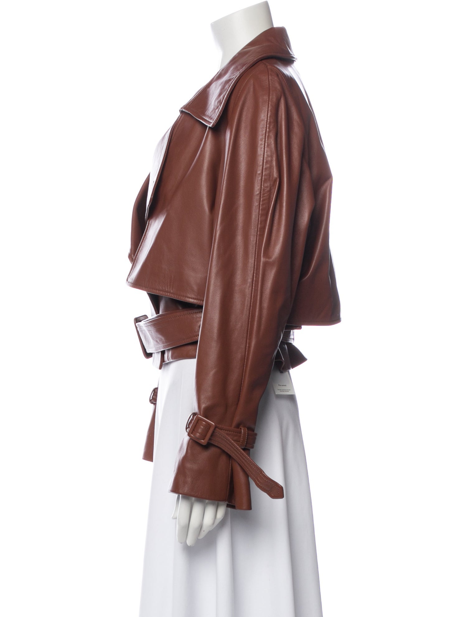 Nour Hammour Leather Biker Jacket