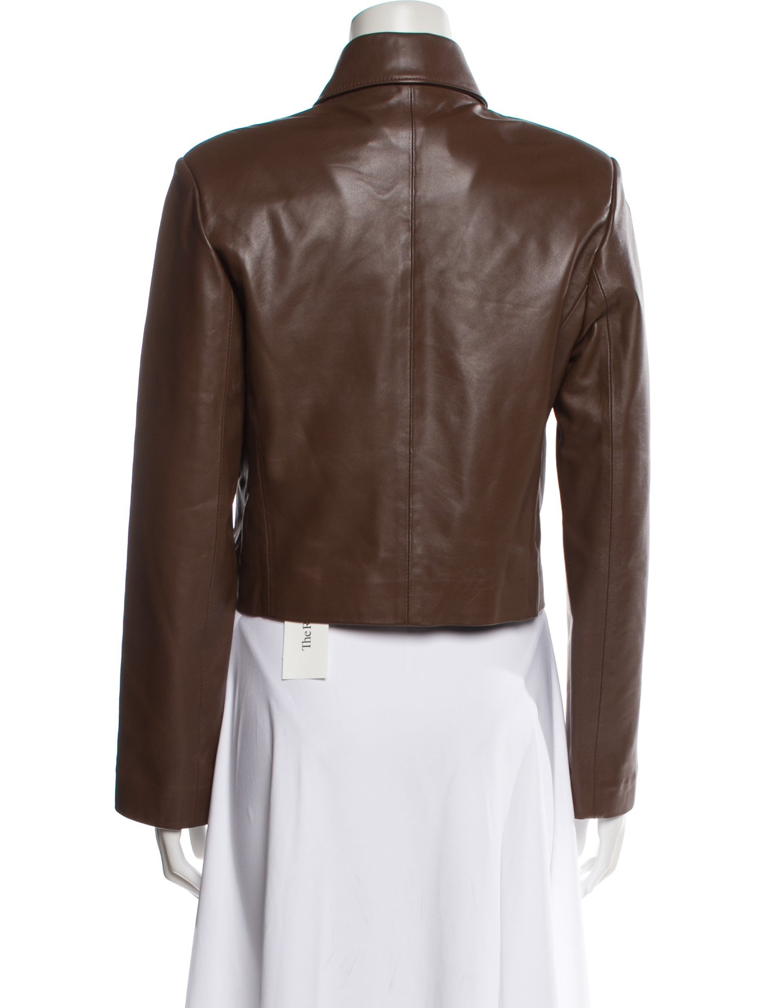 Nour Hammour Leather Biker Jacket