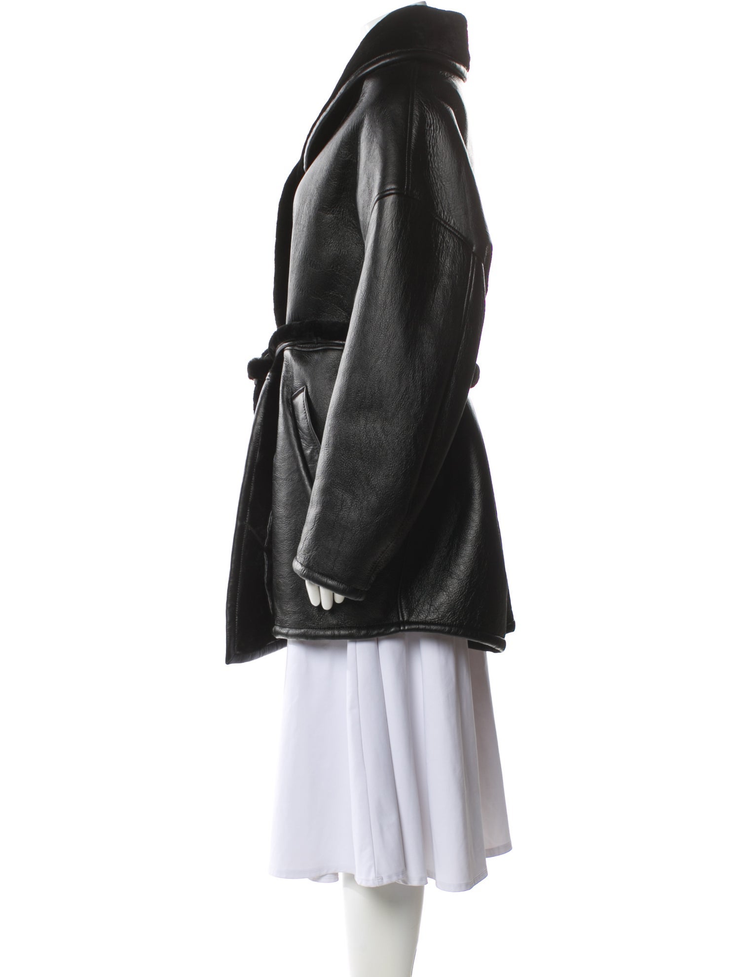 Nour Hammour Lamb Fur Fur Coat